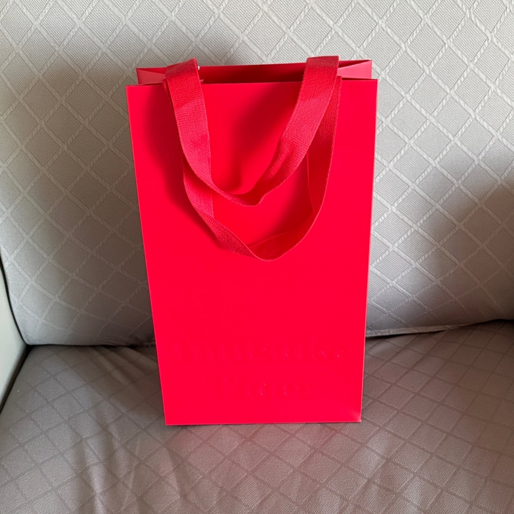 Onitsuka Tiger red shopper tote bag